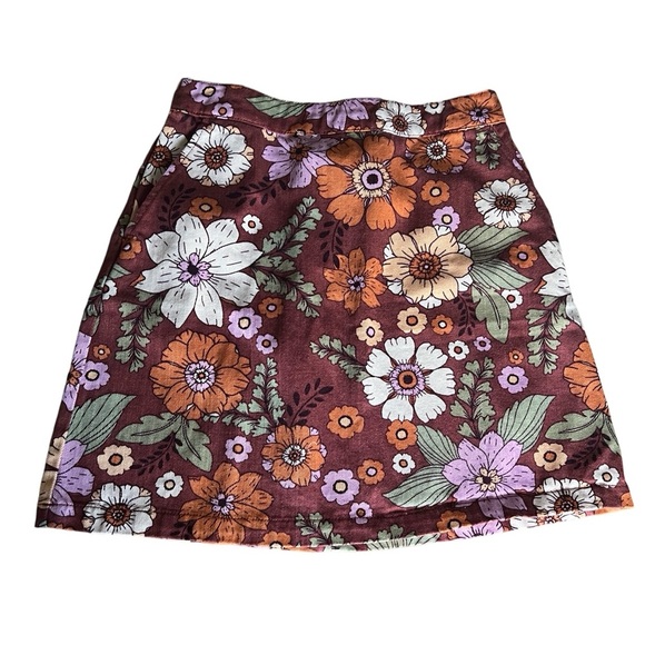 Princess Highway Dresses & Skirts - Princess Highway Brandy Mini Skirt 70s Retro Floral Size 10 AU/6 US Boho Preppy